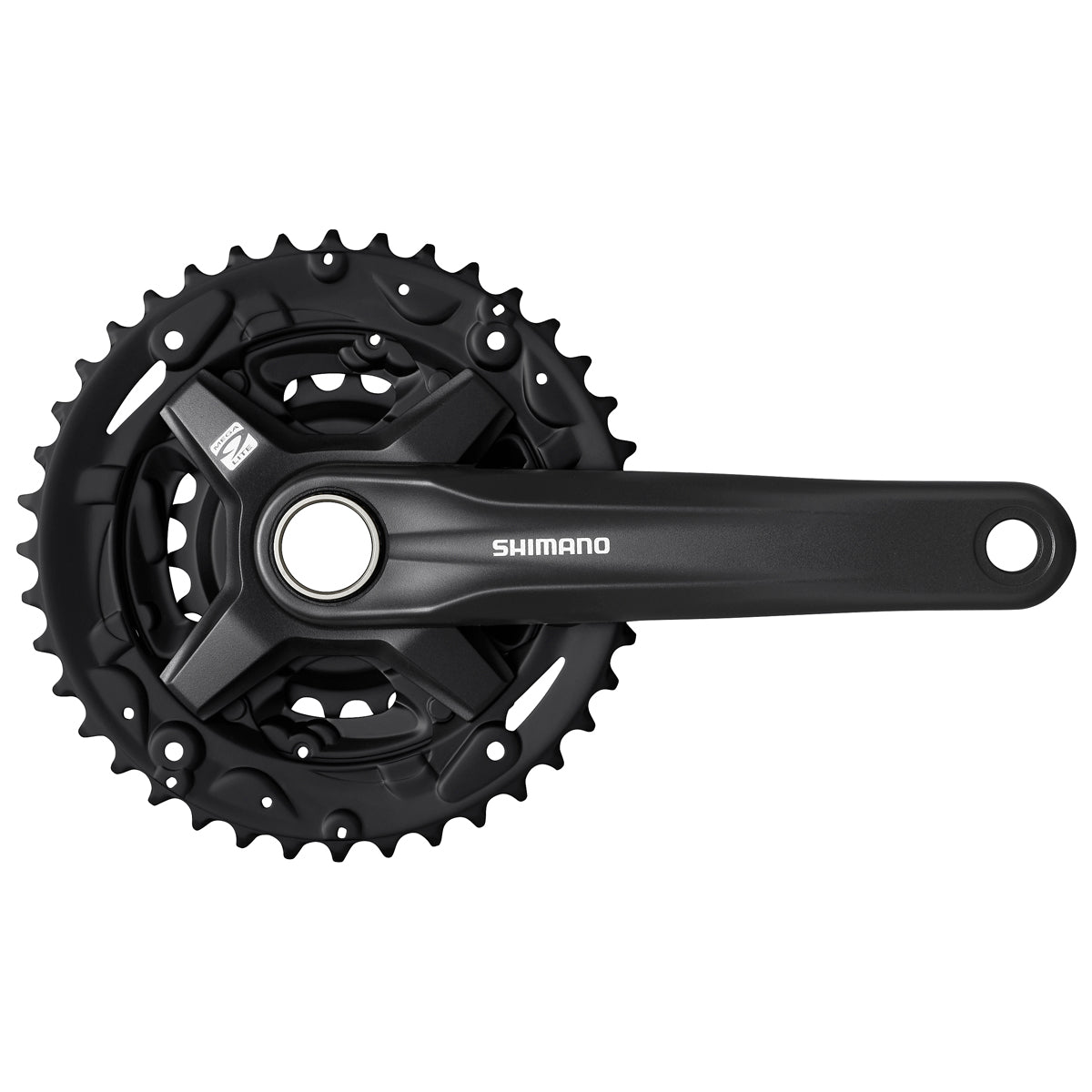 Juego Bielas Shimano FC-MT210-3 Crankset 9v 40/30/22d Sin CG Negro