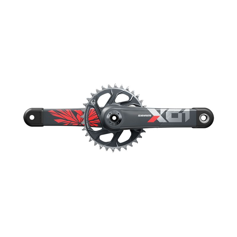 Juego Bielas/Plato Sram X01 Eagle X-Sync2 Dub DM 32d 12v Carbono 175mm Rojo Sin Cazoletas