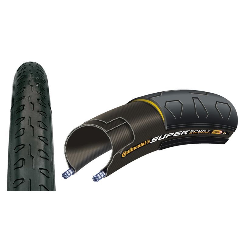 Cubierta Continental Supersport Plus Rígida Negro