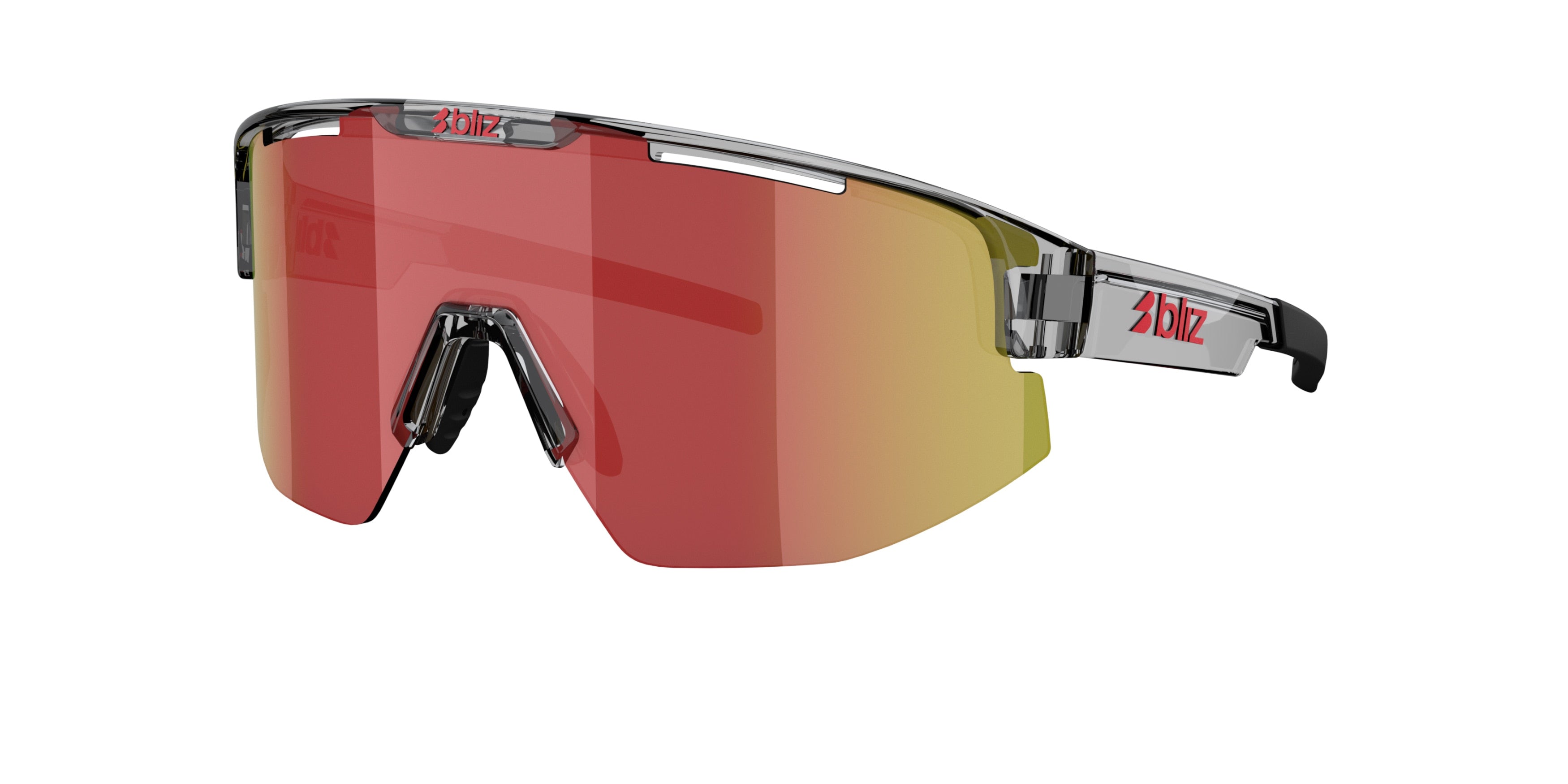 Gafas Sol Bliz Matrix/Gris Oscuro Transparente/Rojo