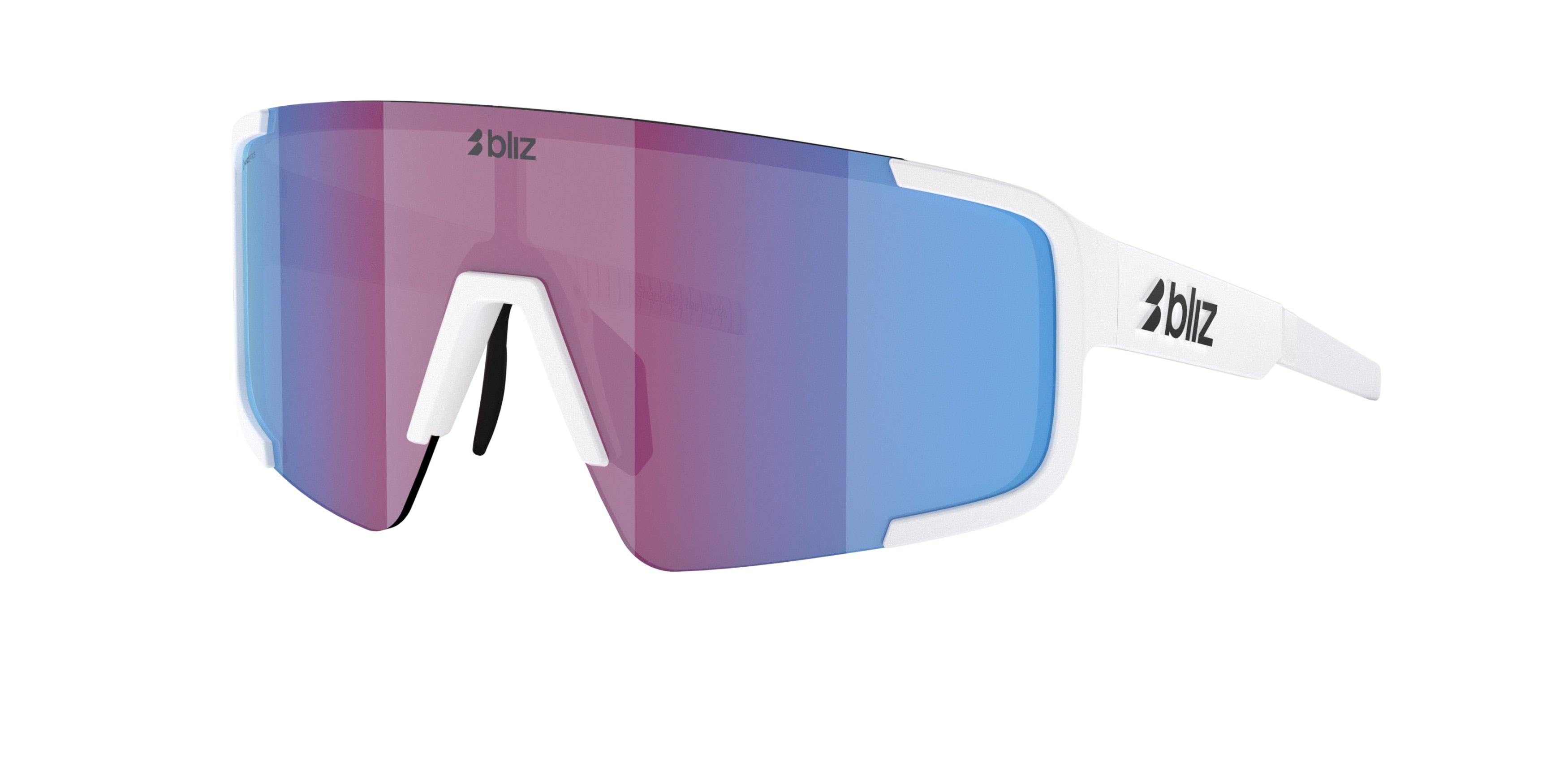 Gafas Sol Bliz P003/Blanco Mate/Rosa/Violeta Espejo Azul
