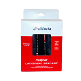 Pack 2 Vittoria Rubino V TP Däck + 80ml Tätningsmedel Black