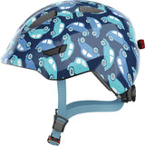 Abus Smiley 3.0 LED Barncykelhjälm Blue Car