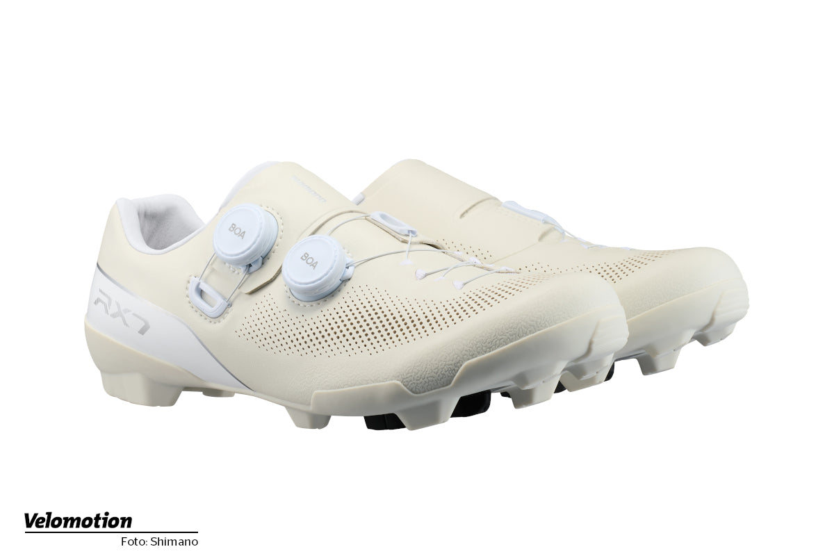 Zapatillas Gravel Shimano SH-RX710 Estrecha Blanco Arena