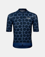 Pas Normal Studios Essential Kortärmad Cykeljersey Herr Dot Dark Navy