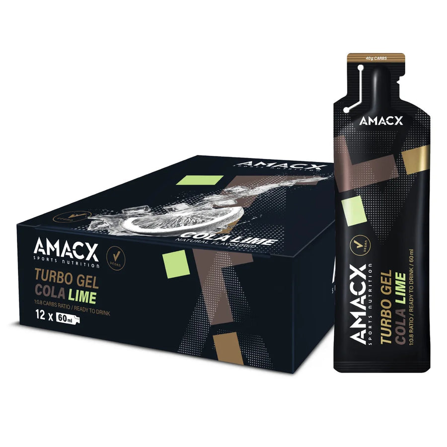 Geles Energéticos Amacx Turbo Gel Cola Lima Caja 12uds Transparente