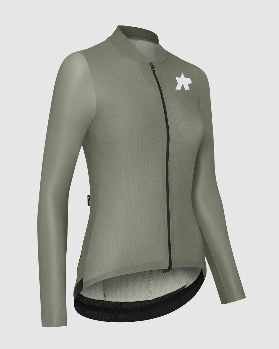 Maillot Manga Larga Assos Uma GT S11 Mujer Evo Edge Green #3