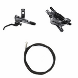Hydraulic Disc Brake Kit Shimano XTR BR-M9120/BL-M9120 Bak/Höger Metall med fena Utan adapter 1700mm Slang Svart