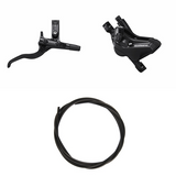 Hydraulic Disc Brake Kit Shimano Deore BR-MT420/BL-M4100 Bak/Höger Resin Non-Finned/Adapter 1700mm Slang Svart