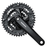 Vevparti Shimano FC-M371 Square 44/32/22t 9s Bottenfäste Kedjeskydd Svart