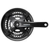 Vevparti Shimano FC-TY501 Square 48/38/28t 6/7/8s Bottenfäste Kedjestyrd Svart