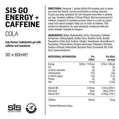 SIS GO Energía/Cafeína Gel 60ml Cola/Cafeína #3