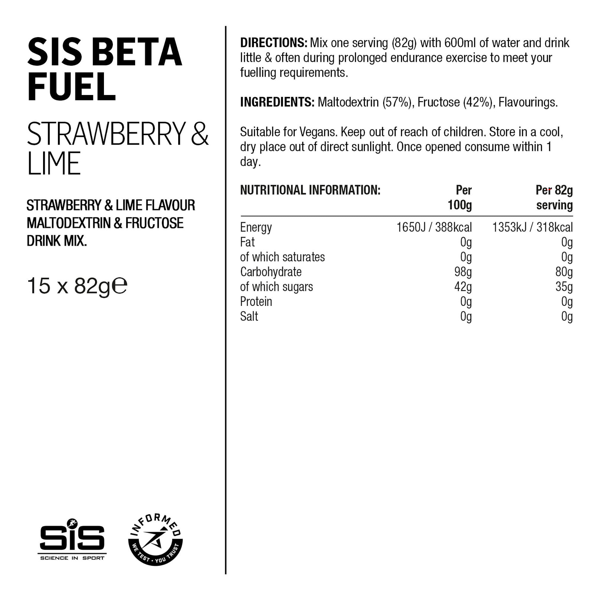 SIS Beta Fuel 80 Polvo 82g Fresa/Lima #3