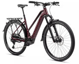 Elcyklar Orbea Kemen Mid 10 2024 Dark Red Gloss/Matt