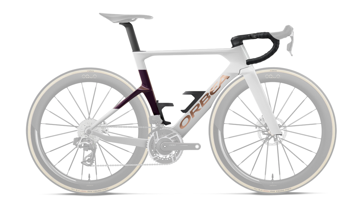 Orbea Cuadro Orca Aero OMX 2027 Golden Off White/Sunset Gloss
