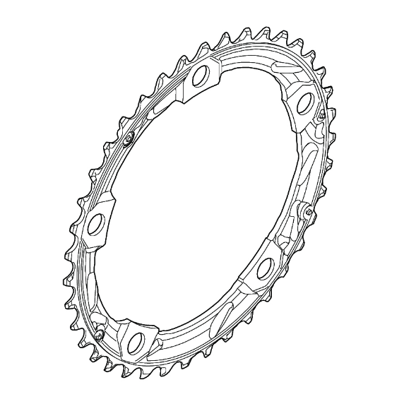 Plato Shimano 105 FC-5703 Plateado