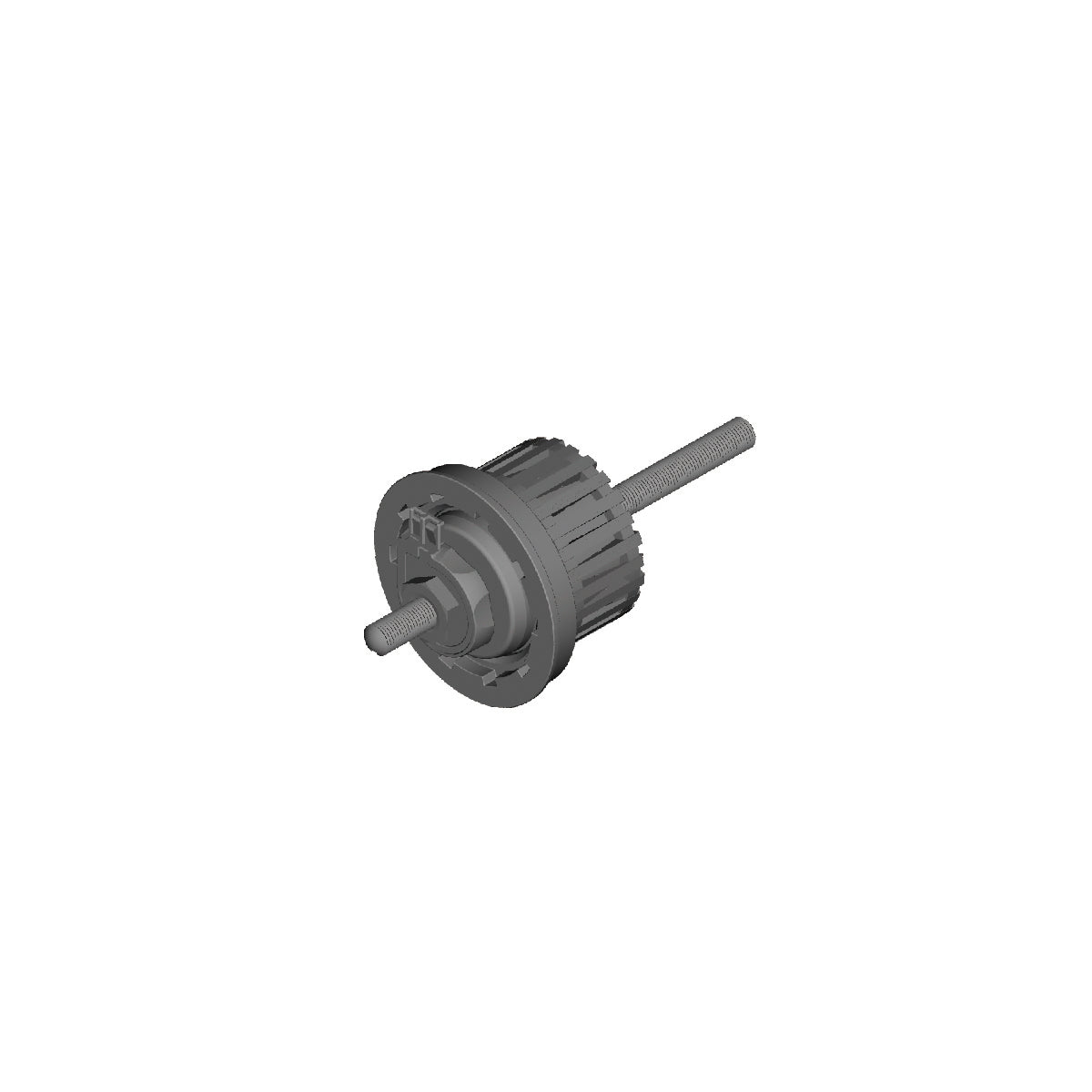 Conjunto Interno Shimano DH-C6000-1R 140mm Negro #2