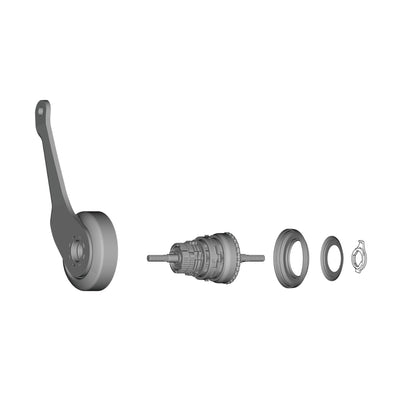 Conjunto Interno Shimano SG-C3001-7C-DX Unidad Brazo Freno 175.5mm Plata #2