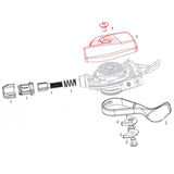 Sram XX1 Trigger Höger Växelreglage Hölje Pin/Skruvkit Svart