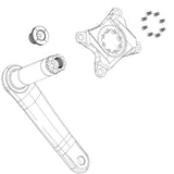 Sram Dub Self-Extracting M18/M30 X0 D1 Dark Polar Black Vevbultssats