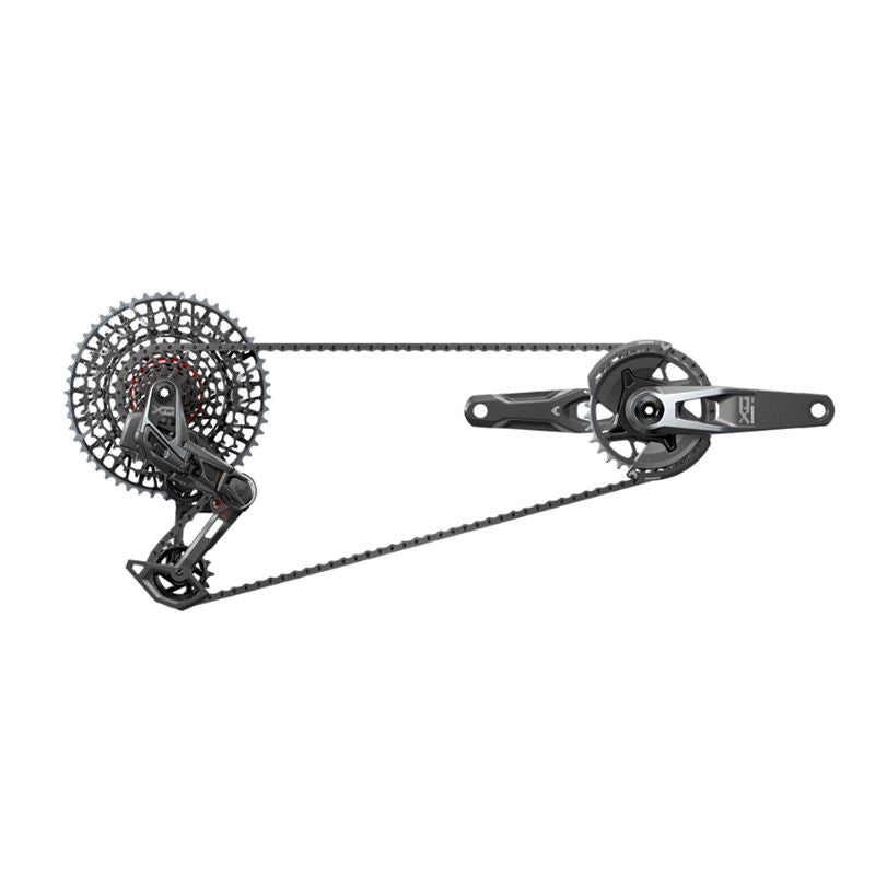 Grupo Electrónico Sram X0 T-Type Eagle V2 Transmission AXS Wide DUB POD DM 170mm 32d Negro