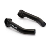 XLC BE-A01 Curved Handlebar Bar Ends Aluminium Matt Svart