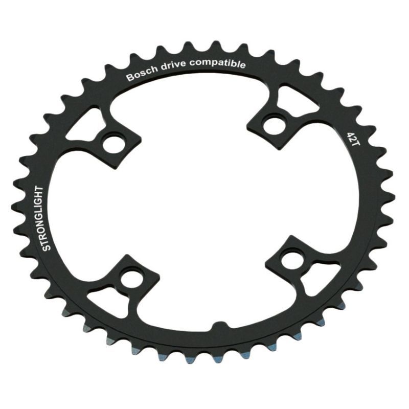 Plato Stronglight E-BIKE Bosch 1/3 Generación 104mm 4 Brazos Negro