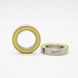 ISB Sport Hybrid Rostfritt Stål SC6802-2RS Keramiskt Kullager 15x24x5mm Silver/Yellow