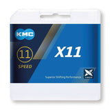 KMC X11 Kedja 118 Länkar 11s Silver/Black
