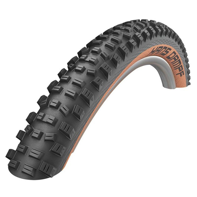 Cubierta Schwalbe Hans Dampf HS491 Evolution Super Trail Addix Soft Tubeless Plegable Negro/Marrón
