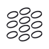 Deda Styrrörsbrickor Set 1-1/8" 5mm 10 st Svart Aluminium