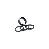 Deda Styrstångsavståndsset 1-1/8" 10mm 10 st Svart Aluminium