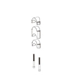 Deda Parabolica/Fastblack Extension Spacer Kit 2x10/2x15/2x30mm Black