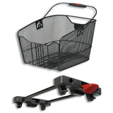 Klickfix CityMax Racktime Bakkorg Adapterplatta Ingår Smalt Nät 23x22.5x36cm Svart