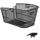 Klickfix CityMax+Clip Bakkorg Smal Nät 23x22.5x36cm Svart