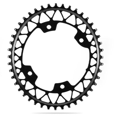 Plato Absolute Black 110 Bcd 4 Brazos Asimétrico GRAVEL Shimano 1x10/12v Aluminio Negro