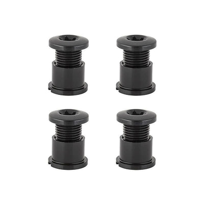 Kit Tornillos Plato 4 Brazos Absolute Black Largos Aluminio Negro