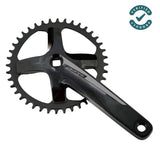 Fsa Vero Pro JIS Square Taper Axle 120 Bcd 42t Aluminium Vevparti/Kedjering Svart