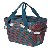 Basil Flair Carry All Rear Basket MIK 2.0 Plate 22L 38x21x27cm Polyester Navy Blue/Red