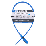 Cable Lock Oxford Combi Zip Blue